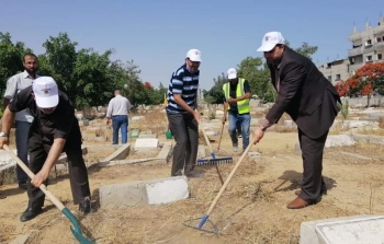 حملة تنظيف مقبرة نظافة المقبرة